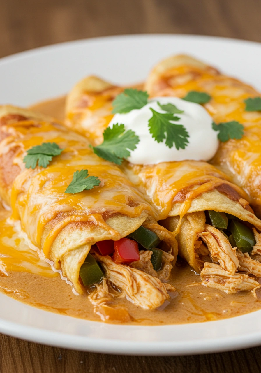 Low-Carb Chicken Enchiladas - tertiary view